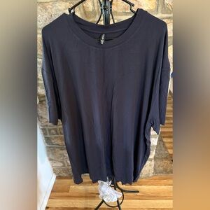 Comfrt Oversized Navy Blue Tunic Top 2XL Soft Stretchy Basic Tee